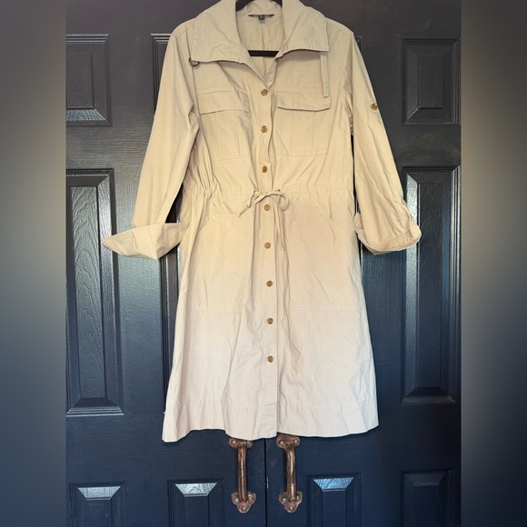 Banana Republic Utility Trench Dress Size M - Picture 1 of 11